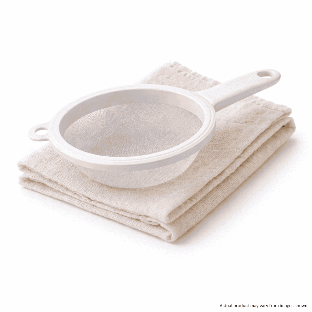 Strainer and Muslin Cloth for Kefir Making