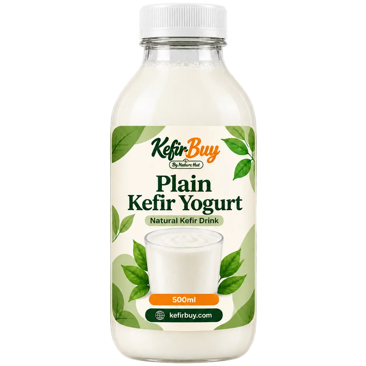 KefirBuy plain kefir yogurt drink, 500ml bottle